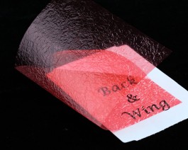 Fine Back & Wing Foil, Crimson Red